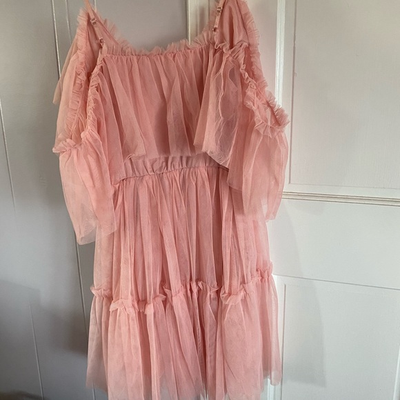 Pink Ruffled Boho Dress - Picture 4 of 9